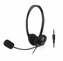 ACT AC9330 casque Arceau Bureau/Centre d'appels Noir