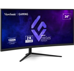 Viewsonic VX3418C-2K écran plat de PC 86,4 cm (34") 3440 x 1440 pixels UltraWide Quad HD Noir