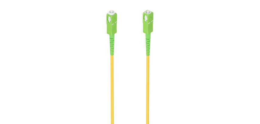 AISENS Cable Fibra Óptica Latiguillo G657A2 3.0 9/125 SMF Simplex CPR DCA LSZH, SC/APC-SC/APC, Amarillo, 10m