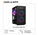 HP OMEN 35L Gaming Desktop GT16-1013nf PC AMD Ryzen™ 9 9900X3D 64 Go DDR5-SDRAM NVIDIA GeForce RTX 5070 Ti Windows 11 Home Tower Noir