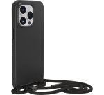 OtterBox React Necklace hoesje met MagSafe voor iPhone 14 Pro Max, ultradunne beschermhoes met verstelbare en afneembare kettingriem, getest volgens militaire standaard, Zwart