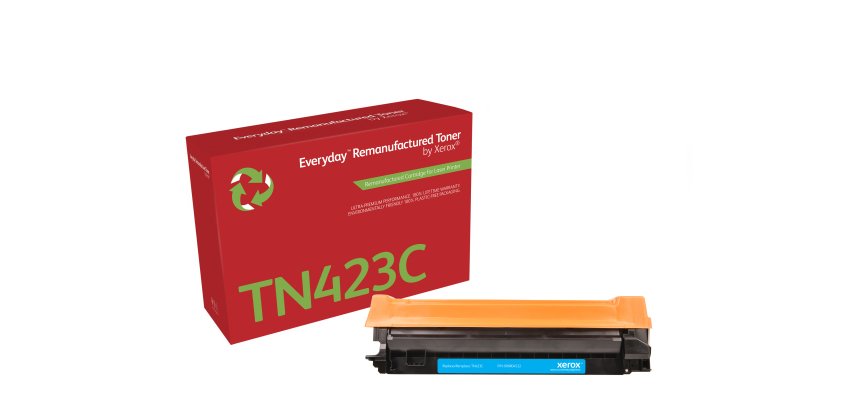 Toner remanufacturé Cyan Everyday™ de Xerox compatible avec Brother TN423C, Grande capacité