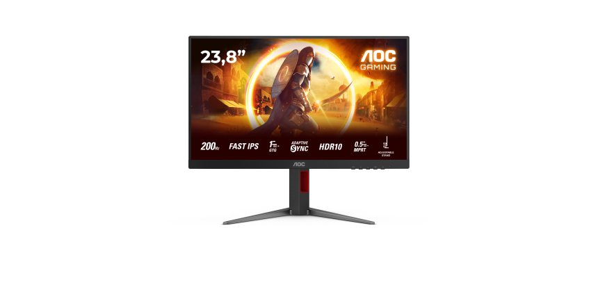AOC G4 24G4HA pantalla para PC 60,5 cm (23.8") 1920 x 1080 Pixeles Full HD LED Negro, Rojo