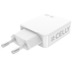 Celly SLIMTC2C65WWH mobile device charger Laptop, Smartphone, Tablet White AC Fast charging Indoor
