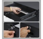 StarTech.com Tiroir en Acier Verrouillable 2U, Montable en Rack 19", pour Armoires AV, Réseau et Serveurs, Capacité de 10kg, Orifices de Passage de Câbles à l'Arrière, Clés Incluses