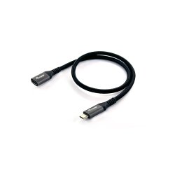 Equip 128371 Cavo di prolunga USB 3.2 Gen 2 da C a C, M/F, 1,0 m, 4K/60Hz, 10Gbps, nero