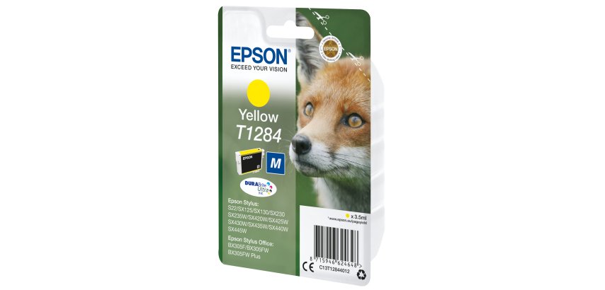 Epson Fox T1284 DURABrite Ultra Single Yellow Ink