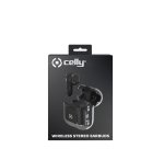 Celly SHEER Auricolare True Wireless Stereo (TWS) In-ear Musica e Chiamate Nero, Trasparente
