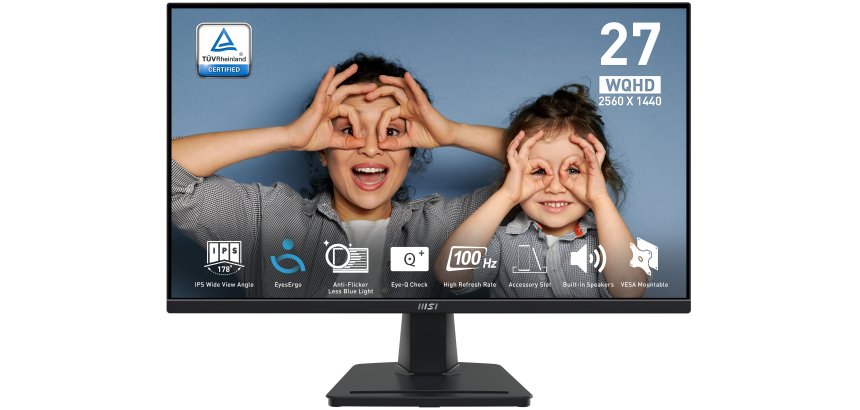 MSI Pro MP275Q computer monitor 68.6 cm (27") 2560 x 1440 pixels Wide Quad HD LED Black