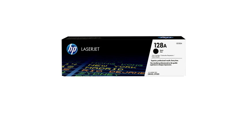 HP 128A - zwart - origineel - LaserJet - tonercartridge (CE320A)
