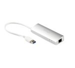 StarTech.com Hub USB à 3 Ports avec Ethernet, USB-A, Gigabit Ethernet/GbE, USB 5Gbps, Design Robuste, Alimentation par Bus, Hub USB 3.0 Portable pour Ordinateur Portable