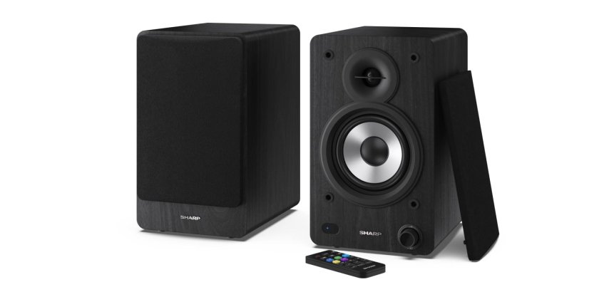 Sharp CP-SS30 Bookshelf Speakers - Black