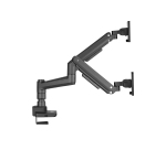Equip 17"-35" Heavy-Duty Dual Monitor Desk Mount Bracket, Black