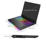 HP OMEN MAX Gaming Laptop 16-ah0033nf Intel Core Ultra 9 275HX Ordinateur portable 40,6 cm (16") WQXGA 64 Go DDR5-SDRAM NVIDIA GeForce RTX 5090 Wi-Fi 7 (802.11be) Windows 11 Home AI PC Noir