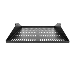 StarTech.com Étagère Rack 19 pouces 2U - Plateau Rackable Universel Ventilé - Étagère Baie de Brassage - Étagère Cantilever Rack 19" - Capacité 91kg - Rangement Rack Informatique - Profondeur 50cm (20"), Noir