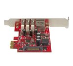 StarTech.com Carte PCI Express à 3 ports USB 3.0 (5Gbps) et 1 port Gigabit Ethernet avec UASP