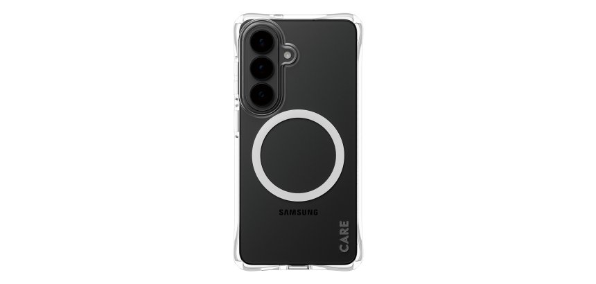 PanzerGlass CARE™ by ® Samba Case Transparent w. White Qi Samsung Galaxy S26 protective case for mobile phones 16 cm (6.3") Cover