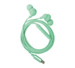 Celly UP1600TYPECGN cuffia e auricolare Cablato In-ear Musica e Chiamate USB tipo-C Verde