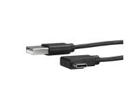 StarTech.com 1m USB-A naar USB-C Laadkabel, Haaks, Charge & Sync, 3A, USB 2.0 - Zwarte USB Oplaadkabel