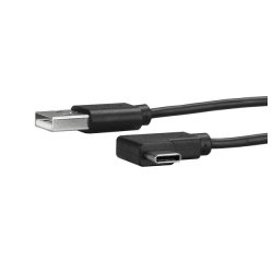 StarTech.com Câble de Charge USB-A vers USB-C de 1m, Coudé à Droite, Charge et Synchronisation, 3A, USB 2.0 - Cordon de Charge USB