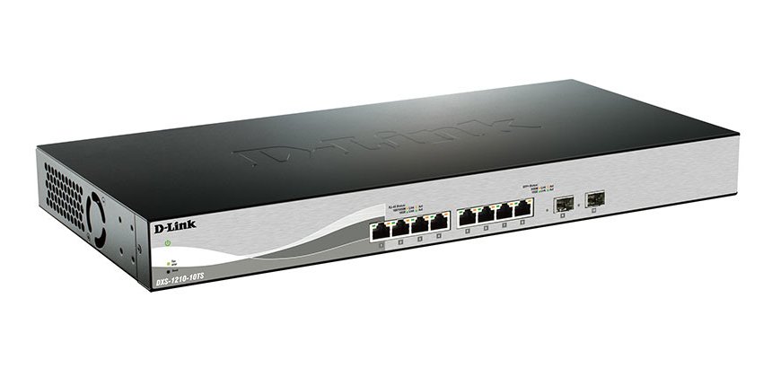 D-Link DXS-1210-10TS Géré L2/L3 10G Ethernet (100/1000/10000) 1U Noir, Argent