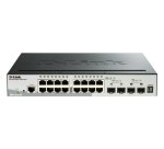 D-Link DGS-1510-52XMP Géré L3 Gigabit Ethernet (10/100/1000) Connexion Ethernet, supportant l'alimentation via ce port (PoE) Noir