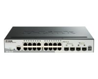 D-Link DGS-1510-52XMP Géré L3 Gigabit Ethernet (10/100/1000) Connexion Ethernet, supportant l'alimentation via ce port (PoE) Noir
