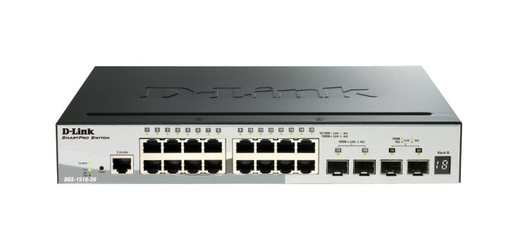 D-Link DGS-1510 Gestionado L3 Gigabit Ethernet (10/100/1000) Energía sobre Ethernet (PoE) Negro