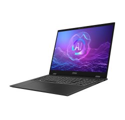 MSI PrestigePro 16 AI B2HVEG-259FR Intel Core Ultra 9 285H Ordinateur portable 40,6 cm (16") UHD+ 32 Go LPDDR5x-SDRAM 1 To SSD NVIDIA GeForce RTX 4050 Wi-Fi 7 (802.11be) Windows 11 Pro Français Gris