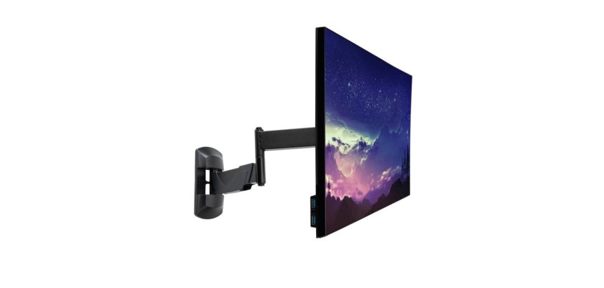 Lindy 40714 support d'écran plat pour bureau 66 cm (26") Mur Noir