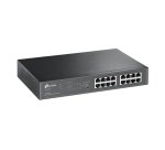 TP-Link TL-SG1016PE commutateur réseau Géré L2 Gigabit Ethernet (10/100/1000) Connexion Ethernet, supportant l'alimentation via ce port (PoE) Noir