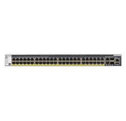 NETGEAR GSM4352PB Géré L2/L3/L4 Gigabit Ethernet (10/100/1000) Connexion Ethernet, supportant l'alimentation via ce port (PoE) 1U Noir