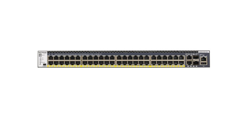 NETGEAR GSM4352PA Géré L2/L3/L4 Gigabit Ethernet (10/100/1000) Connexion Ethernet, supportant l'alimentation via ce port (PoE) 1U Noir