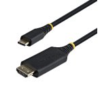 StarTech.com Câble Adaptateur USB-C vers HDMI de 1m, Connecteur HDMI à Verrouillage, 4K 60Hz, Compatible Thunderbolt, HDR, Câble Unidirectionnel pour MacBook, Dell, HP, Lenovo