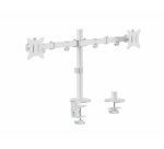 Equip 17"-32" Articulating Dual Monitor Desk Mount Bracket, White