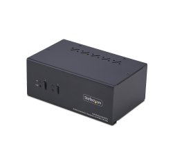 StarTech.com Commutateur KVM 2 Ports DisplayPort et HDMI, 4K 60Hz, 1 Moniteur HDMI et 1 Moniteur DP, Switch KVM 2 Ports, Hub USB 5Gbps 2 Ports, 2 Ports USB HID, Conforme TAA