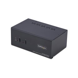 StarTech.com Commutateur KVM 2 Ports DisplayPort et HDMI, 4K 60Hz, 1 Moniteur HDMI et 1 Moniteur DP, Switch KVM 2 Ports, Hub USB 5Gbps 2 Ports, 2 Ports USB HID, Conforme TAA