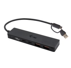 i-tec Metal C31HUBMETAL2A2C hub & concentrateur USB 3.2 Gen 1 (3.1 Gen 1) Type-C 10000 Mbit/s Noir