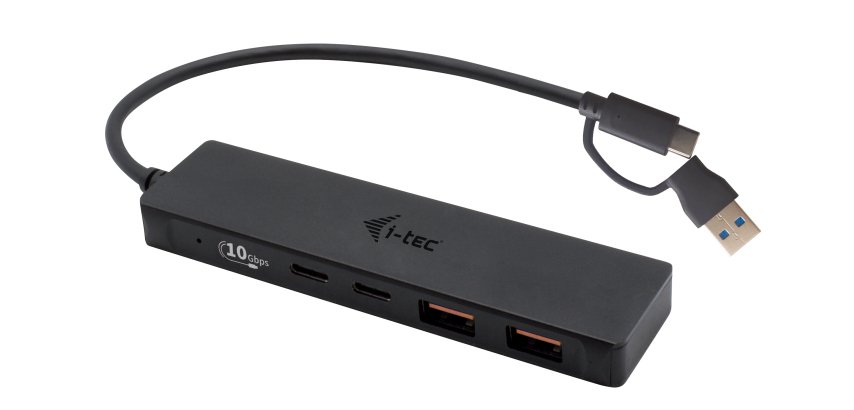 i-tec Metal USB-A/USB-C HUB 2x USB 3.0 + 2x USB-C (10 Gbps)