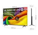 LG NANO 4K UHD AI 75NU850B6LA Televisor 190,5 cm (75") 4K Ultra HD Smart TV Wifi Negro