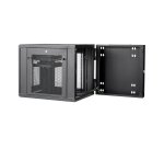 StarTech.com Armadio Rack 19" 12U a 4 Montanti, Server Rack 19 pollici Mobile con Ripiano 1U e pannelli laterali romovibili con serratura. Rack Dati con Profondità Regolabile