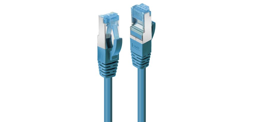 Cable de red Azul Cat6a S/FTP (S-STP) Lindy 2m Cat.6A S/FTP