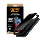 PanzerGlass ® 2-Way Privacy Screen Protector iPhone 17 Pro Max | Ultra-Wide Fit w. EasyAligner Protector de pantalla Apple 1 pieza(s)