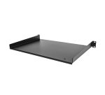 StarTech.com Étagère Rack 19 pouces 1U - Plateau Rackable Universel - Étagère Baie de Brassage - Étagère Cantilever Rack 19" - Capacité 25kg - Rangement Rack Informatique - Profondeur 30cm (12"), Noir