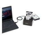 StarTech.com Dock pour Disques Durs USB 3.2 à SATA à 2 Baies, Station d'Accueil pour Disques Durs USB 10 Gbps, Dock pour HDD/SSD externes 2,5/3,5" SATA I/II/III, Baie pour Disque Dur Remplaçable à Chaud