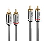 Lindy Câble Audio 2x RCA, Cromo Line, 3m