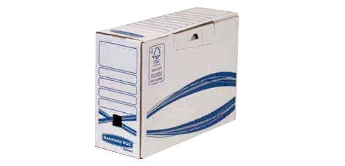 Boîtes archives bankers box basique dos 20 cm carton recyclé lot 10