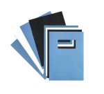 Copertine LeatherGrain per rilegatura - A4 - goffrate - blu - 250 gr - GBC - conf. 100 pezzi