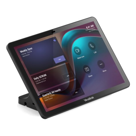 Yealink CTP25 espositore per sale riunioni 25,6 cm (10.1") 1280 x 800 Pixel IPS 802.11a, 802.11b, 802.11g, Wi-Fi 4 (802.11n), Wi-Fi 5 (802.11ac), Wi-Fi 6 (802.11ax) Nero Bluetooth