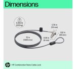 HP Nano Combination Cable Lock